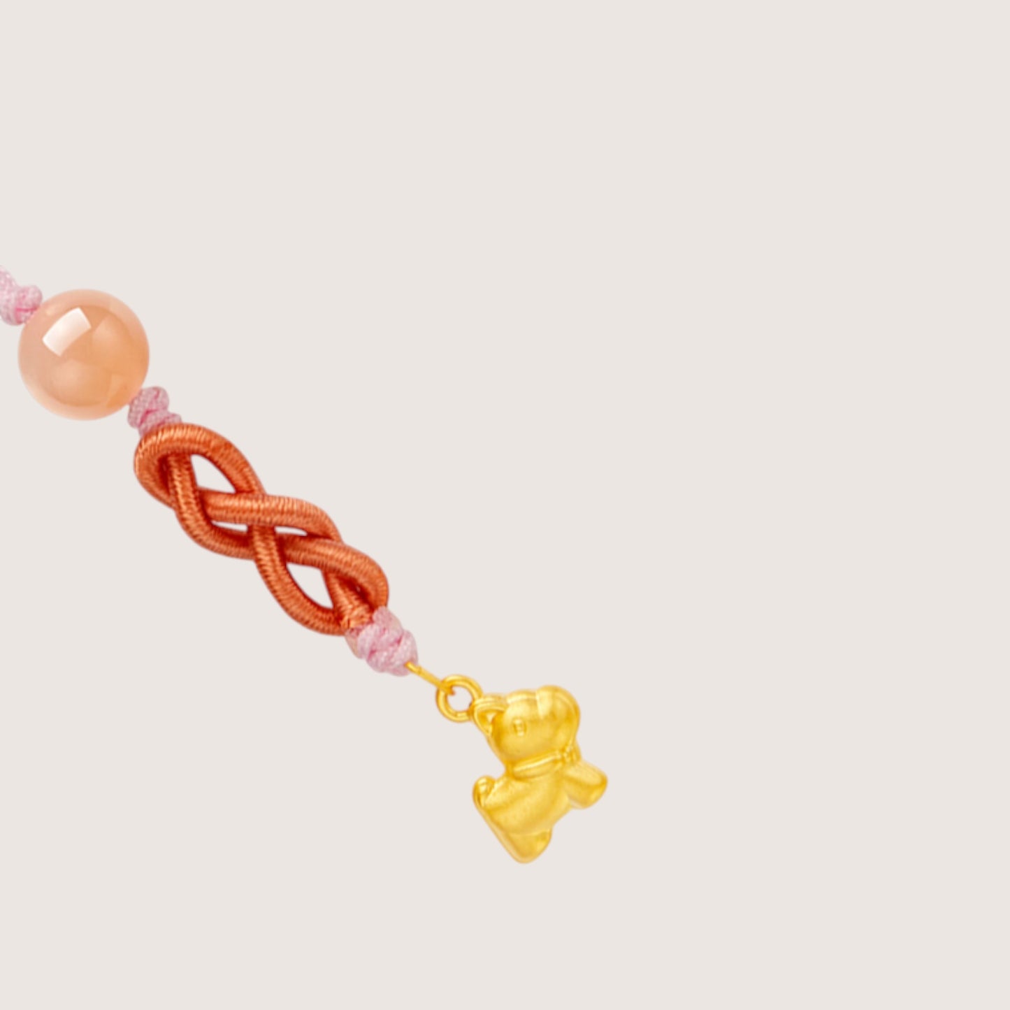 24K Gold Dog Fish Bone Cute Charm Lucky Phone Strap Mobile Accessory