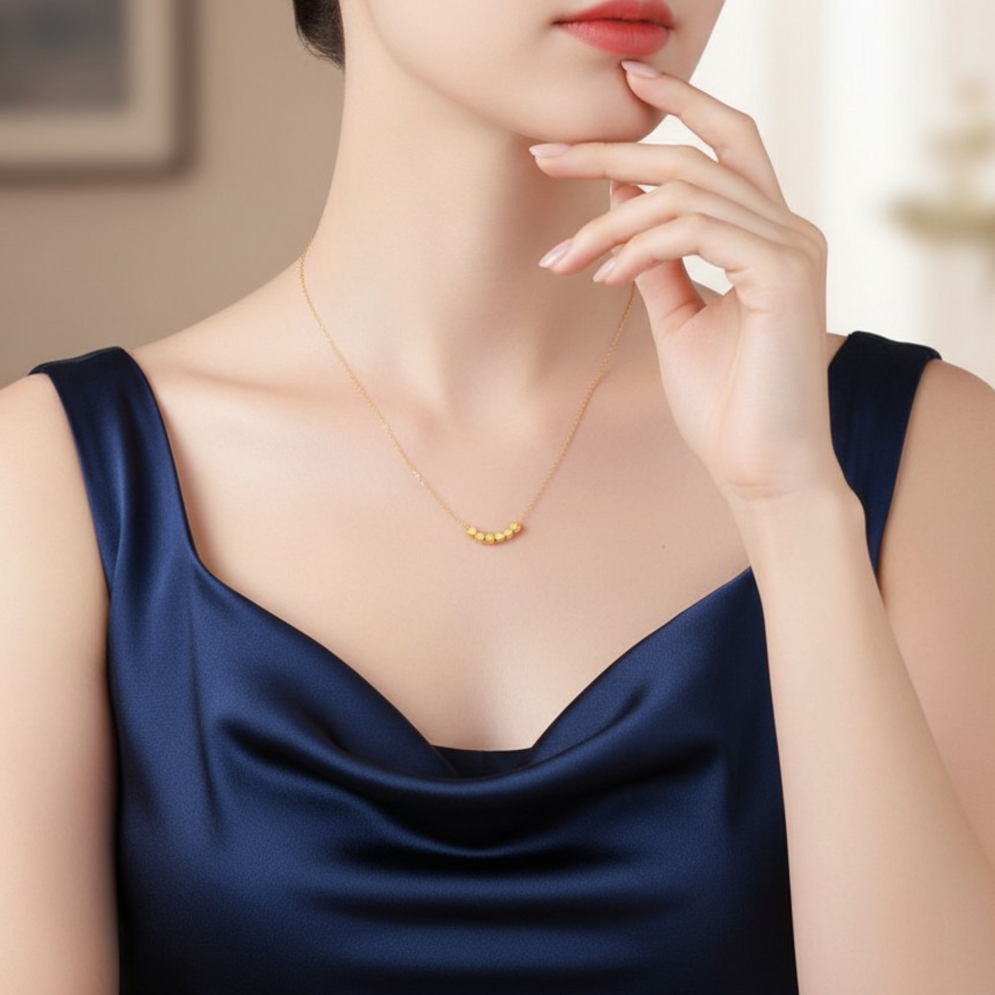 24K 999 Gold Mini Cube Minimal Style Charm D.I.Y Jewelry Making