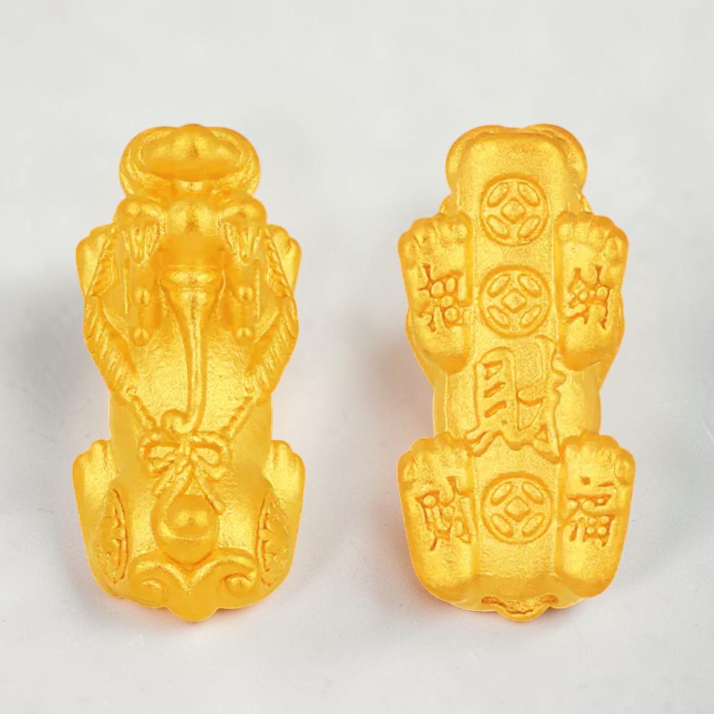 24K 999 Gold Pixiu Charm D.I.Y Jewelry Making