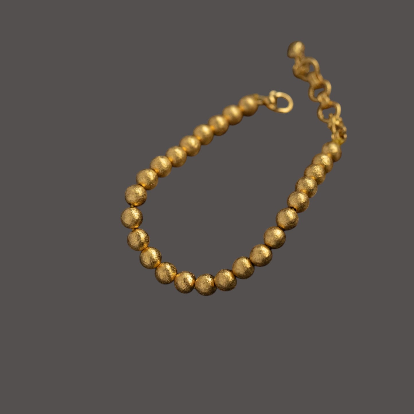 24K Fine 999 Gold Minimal Minimalist Beads Necklace and Bracelet