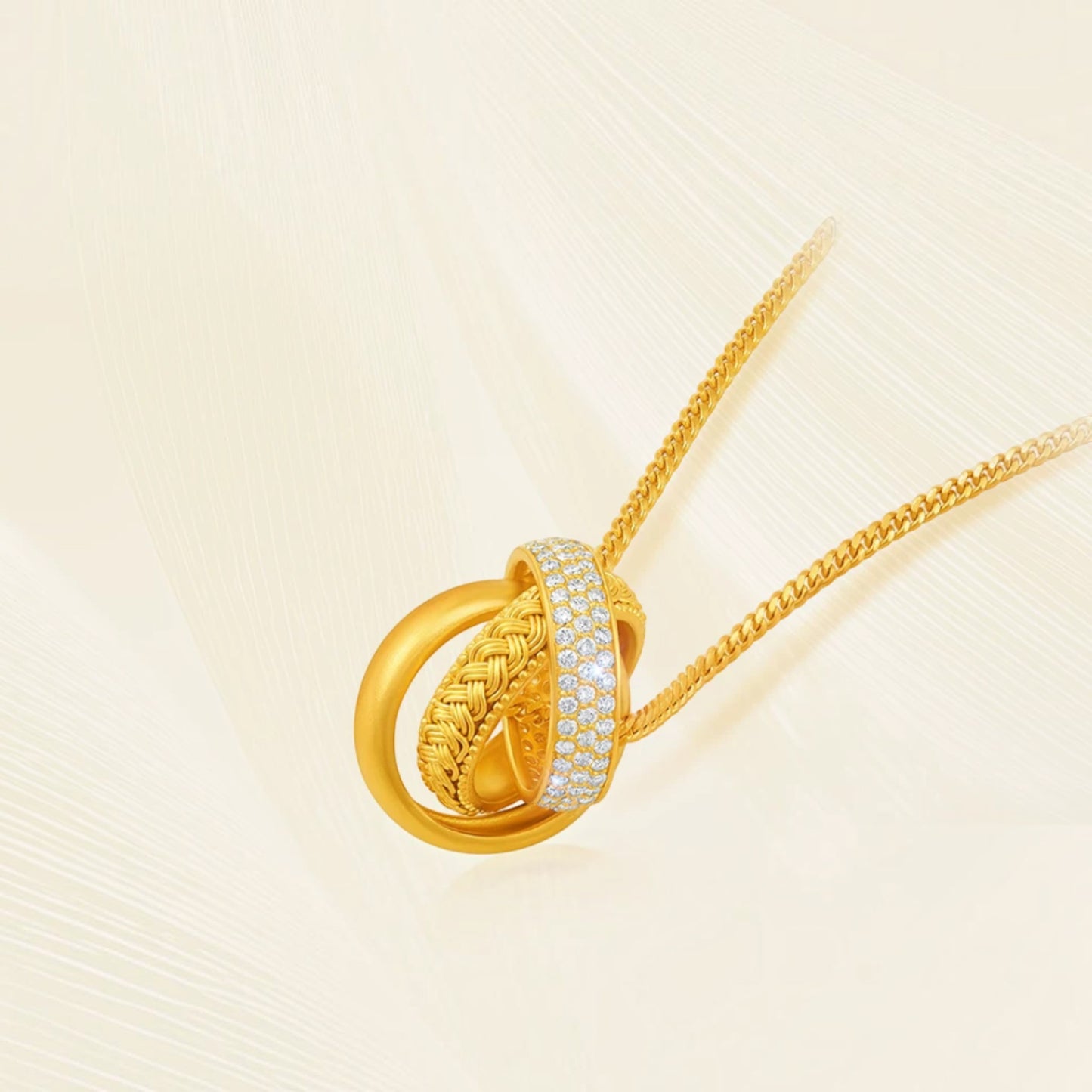 24K Gold Round Charm Minimalist Pendant Necklace