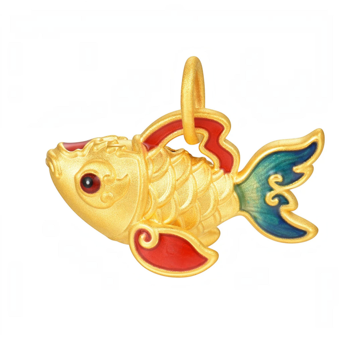 24K Gold Pixiu Flower Carp Rabbit D.I.Y Charm Spacer