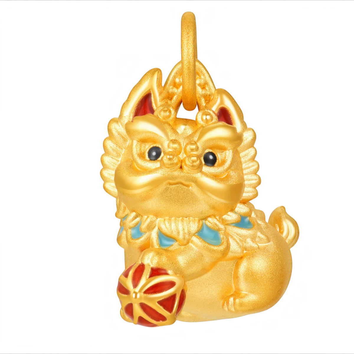 24K Gold Pixiu Flower Carp Rabbit D.I.Y Charm Spacer