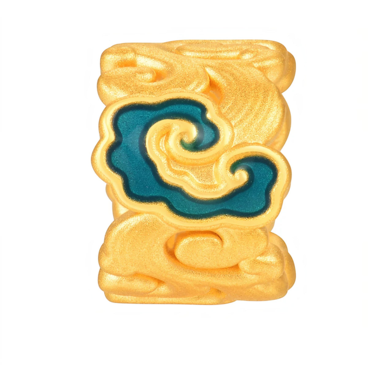 24K Gold Pixiu Flower Carp Rabbit D.I.Y Charm Spacer