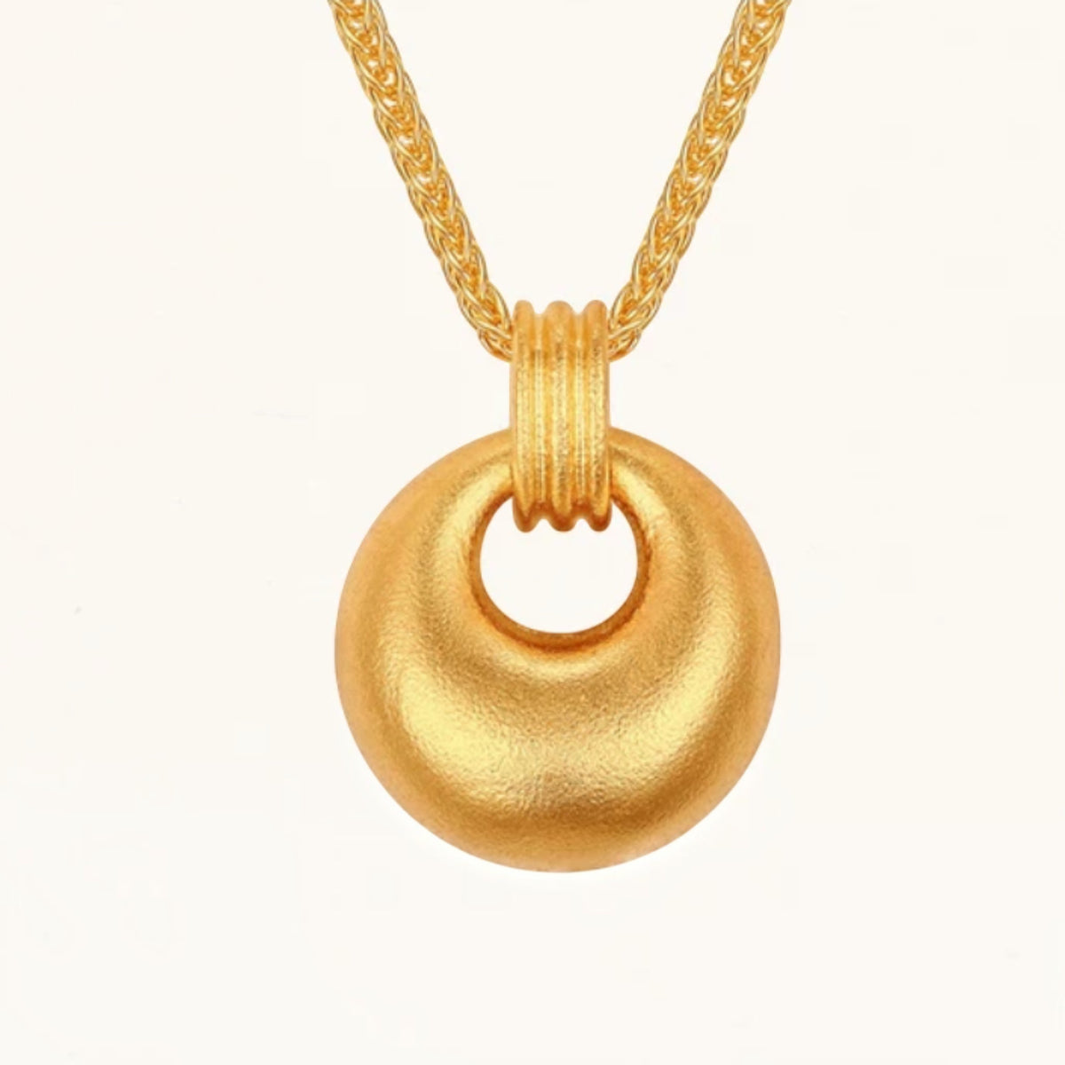 24k Real 999 Gold Minimal Pendant