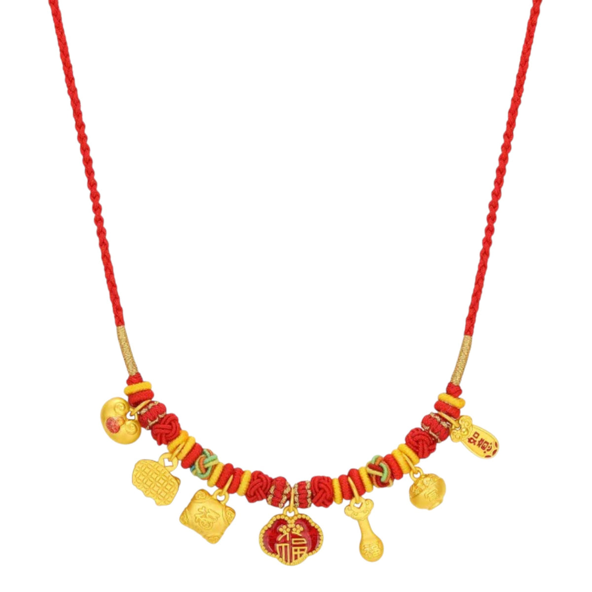 24k 999 Gold Charm Pendant Cord Necklace Baby Shower Gift