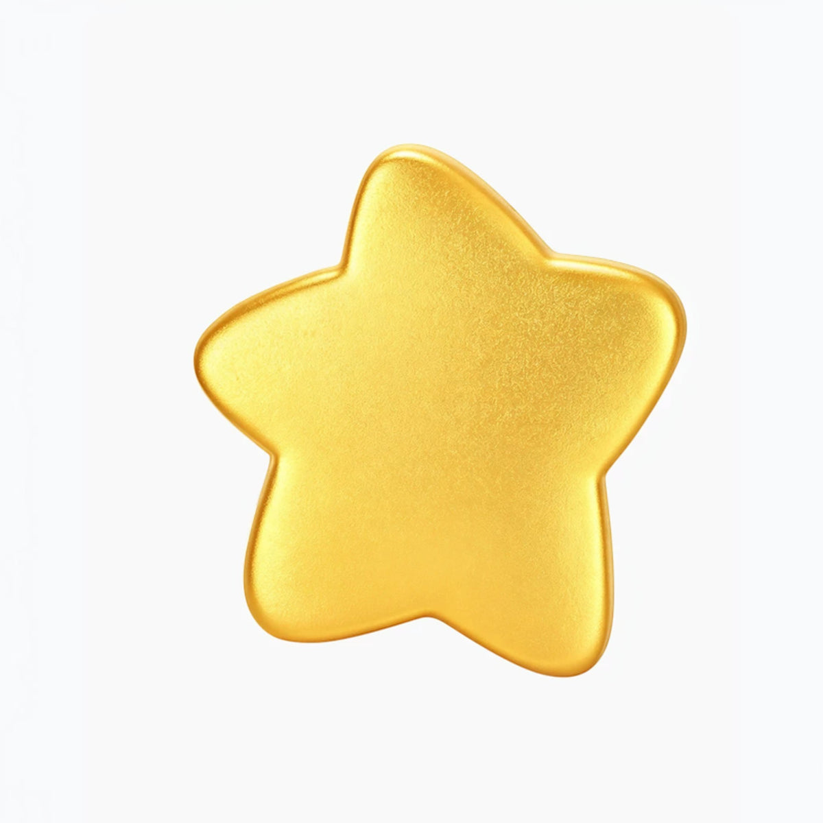 24k 999 Hard Gold Diamond Ruby D.I.Y Star Charm Spacer