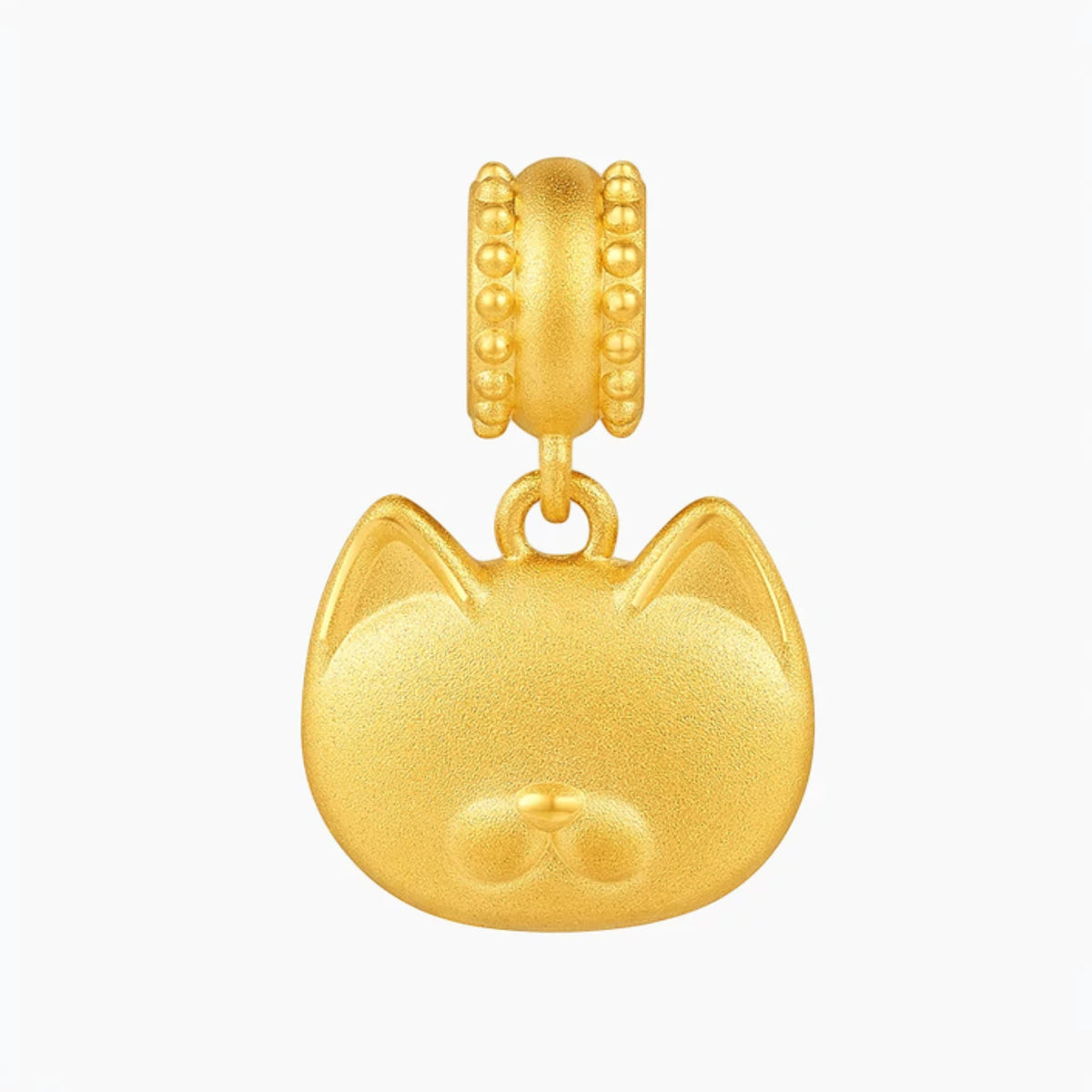 24k 999 Gold D.I.Y Cat Dog Paw Cute Charm Spacer