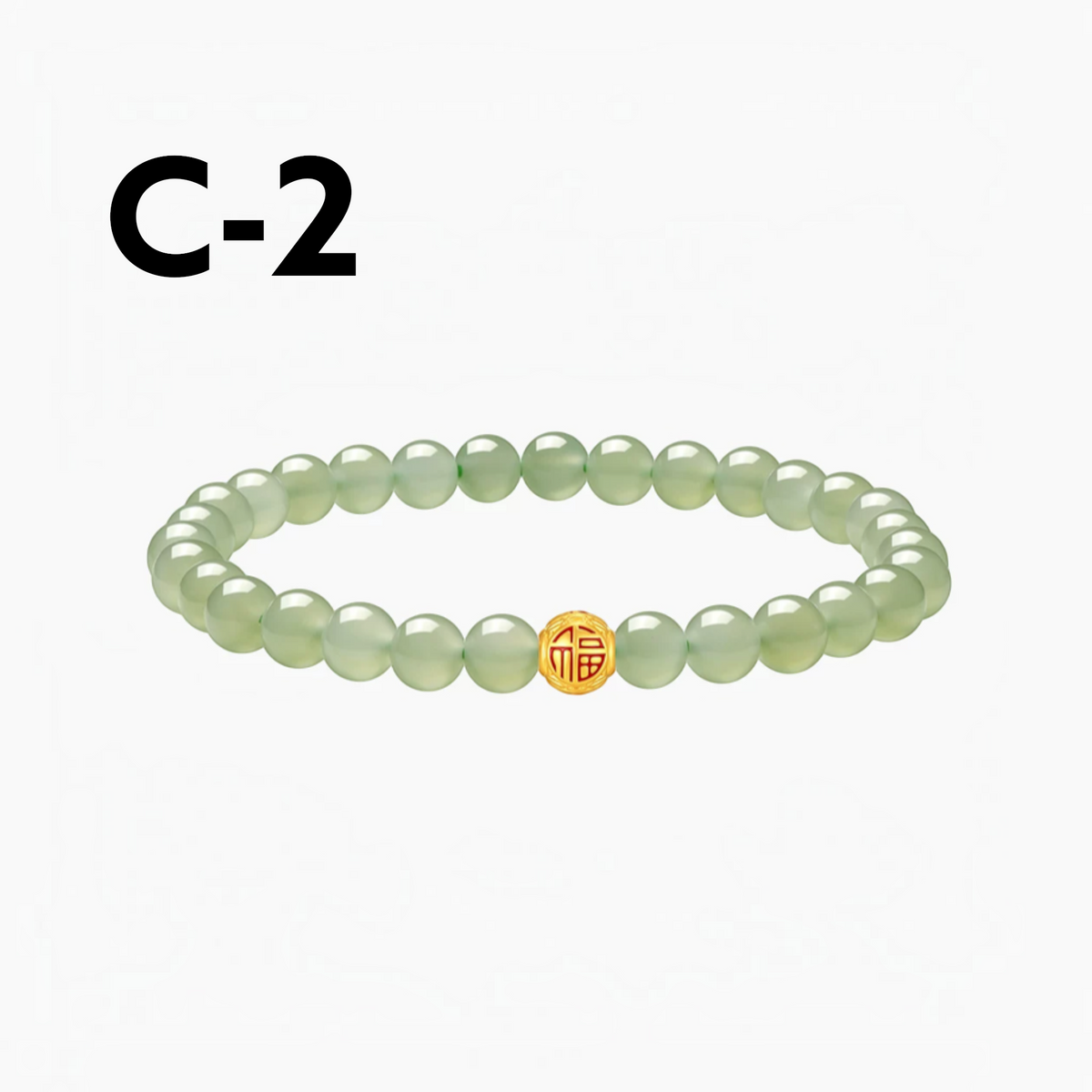 24k Gold Gourd Beads Blessing Charm Jade Bracelet D.I.Y Making Kit