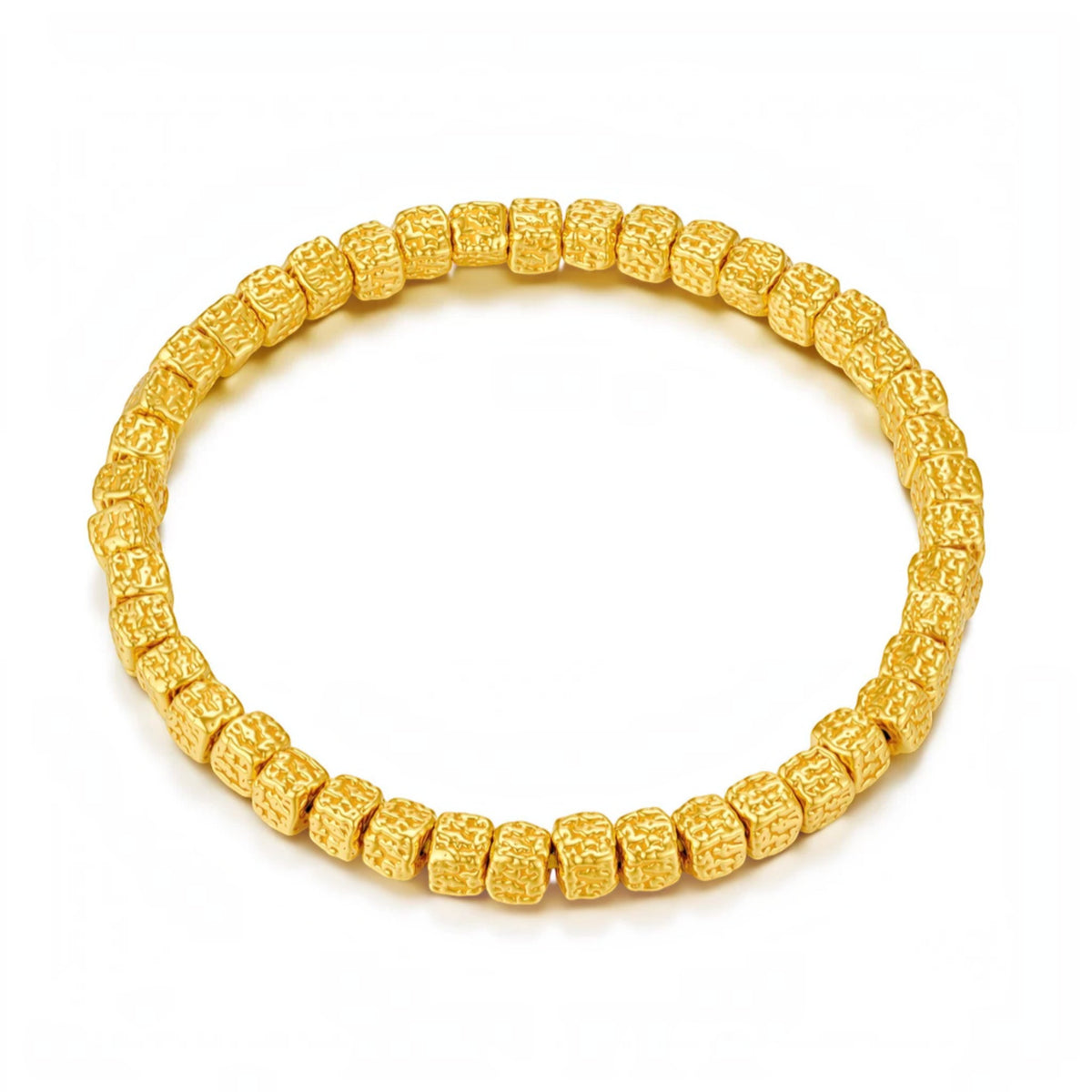 24K Gold Beads Bracelet