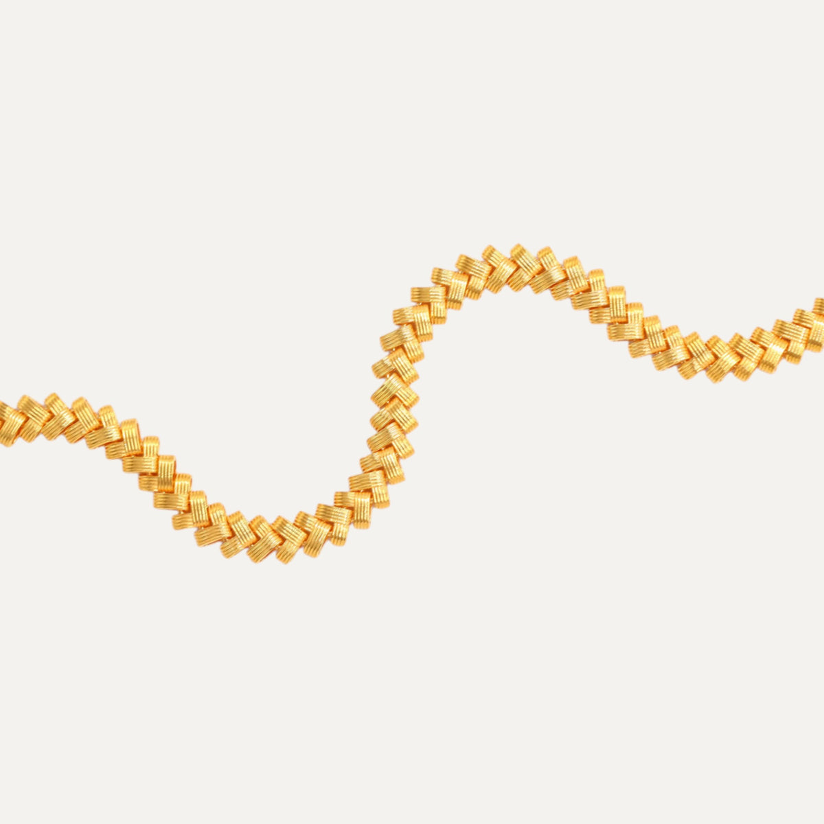18k Fine Gold Wide Zircon Fashion Bracelet