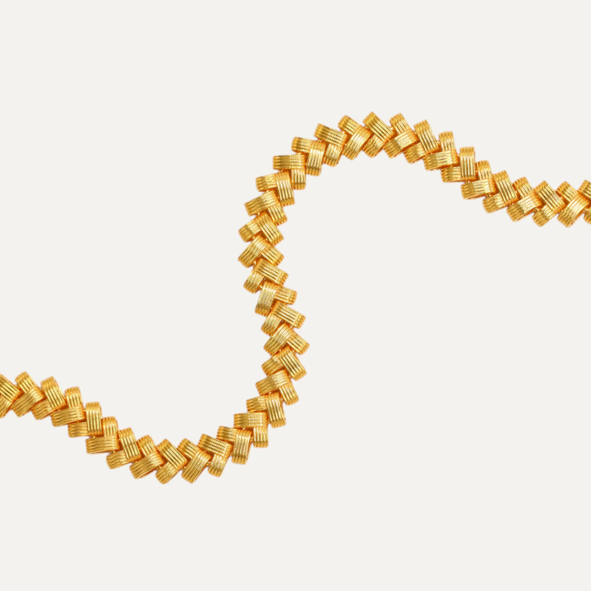 18k Fine Gold Wide Zircon Fashion Bracelet