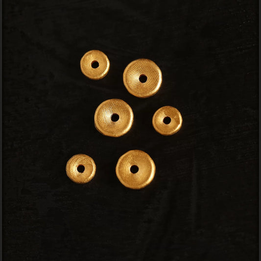 24K 999 Fine Gold D.I.Y Mini Spacer Bead Charm Craft