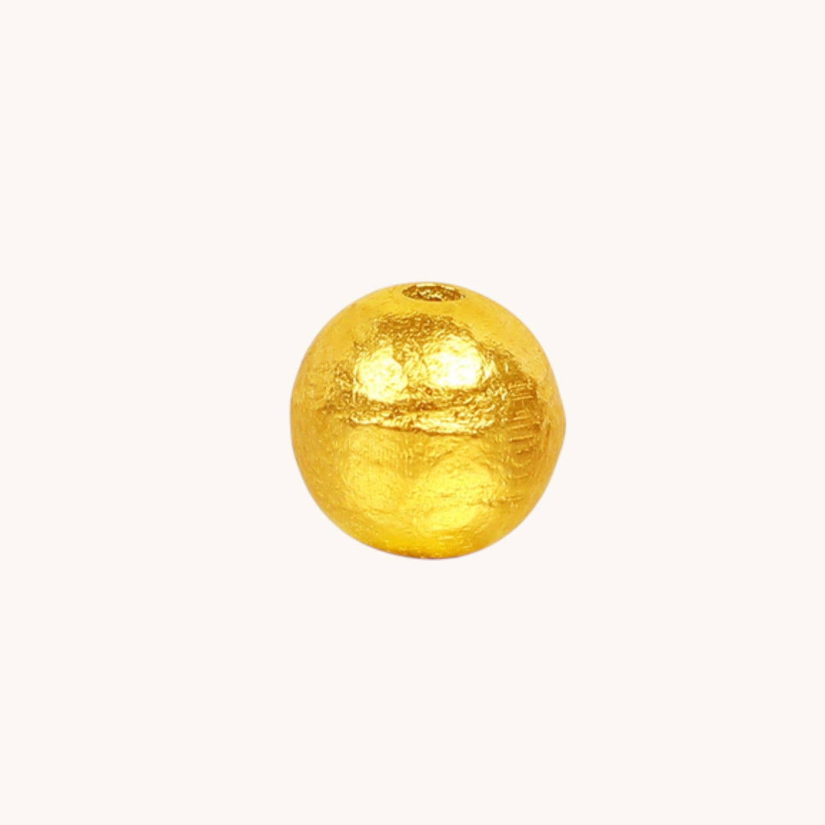 24k 999 Gold Hammered Spacer Beads D.I.Y Charm Accessories Craft