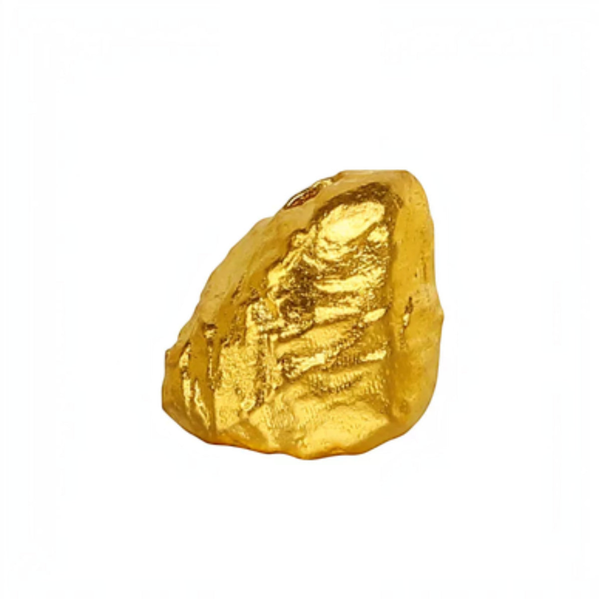 24k 999 Gold Mini Hammered Irregular Spacer Fortune Bead D.I.Y Charm Accessories Craft