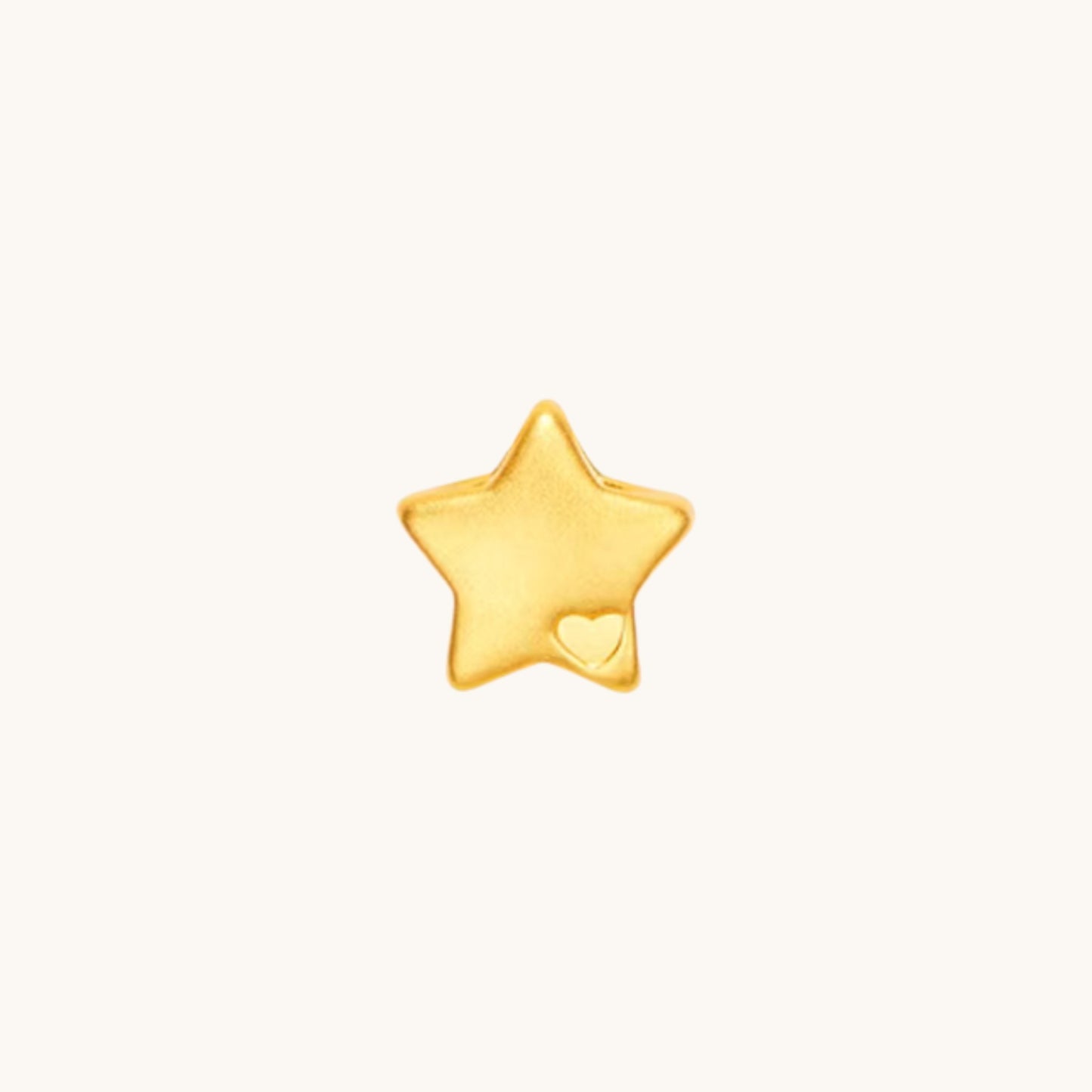 24K 999 Gold D.I.Y Mini Charm Star heart Cherry Blossom Pixiu Charms