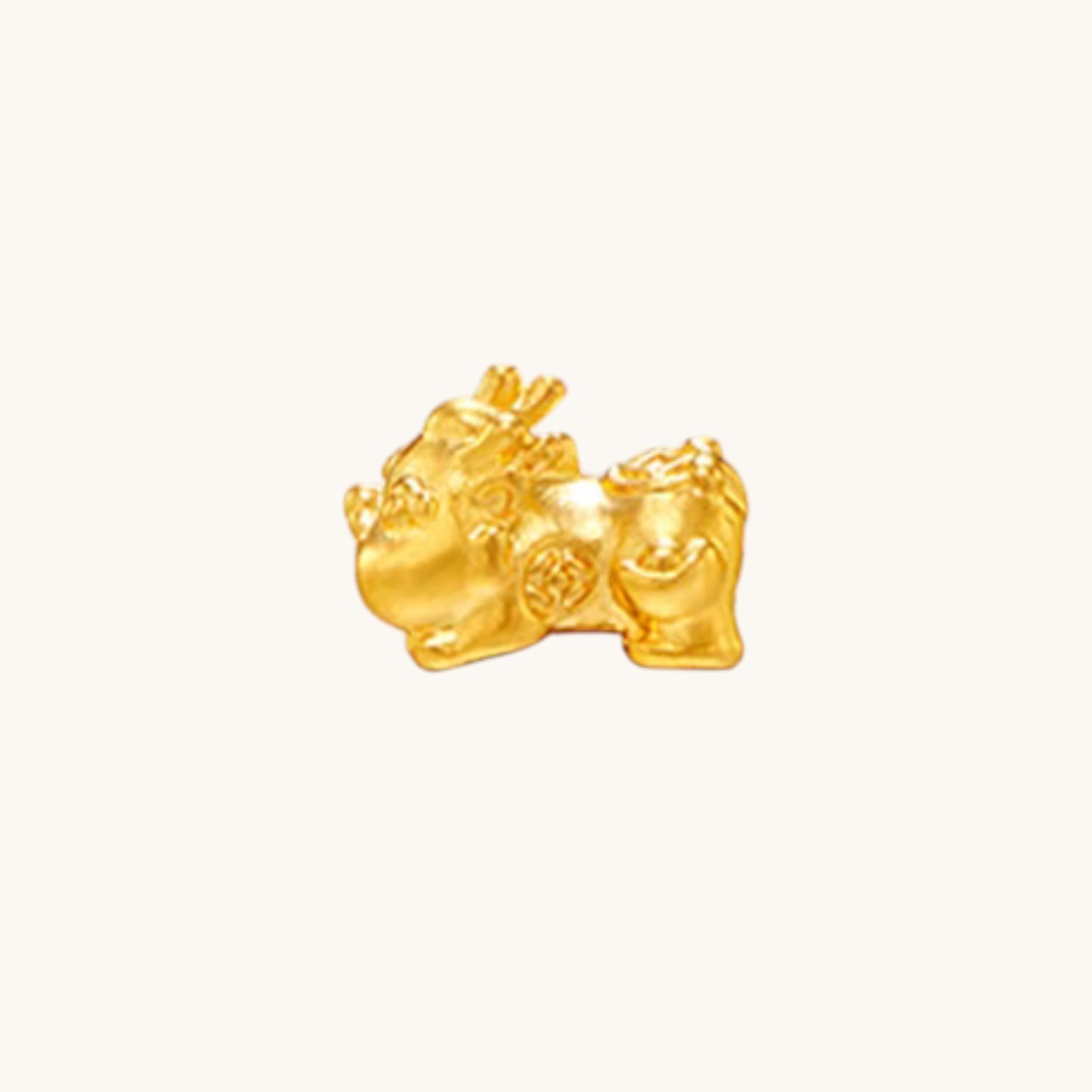 24K 999 Gold D.I.Y Mini Charm Star heart Cherry Blossom Pixiu Charms