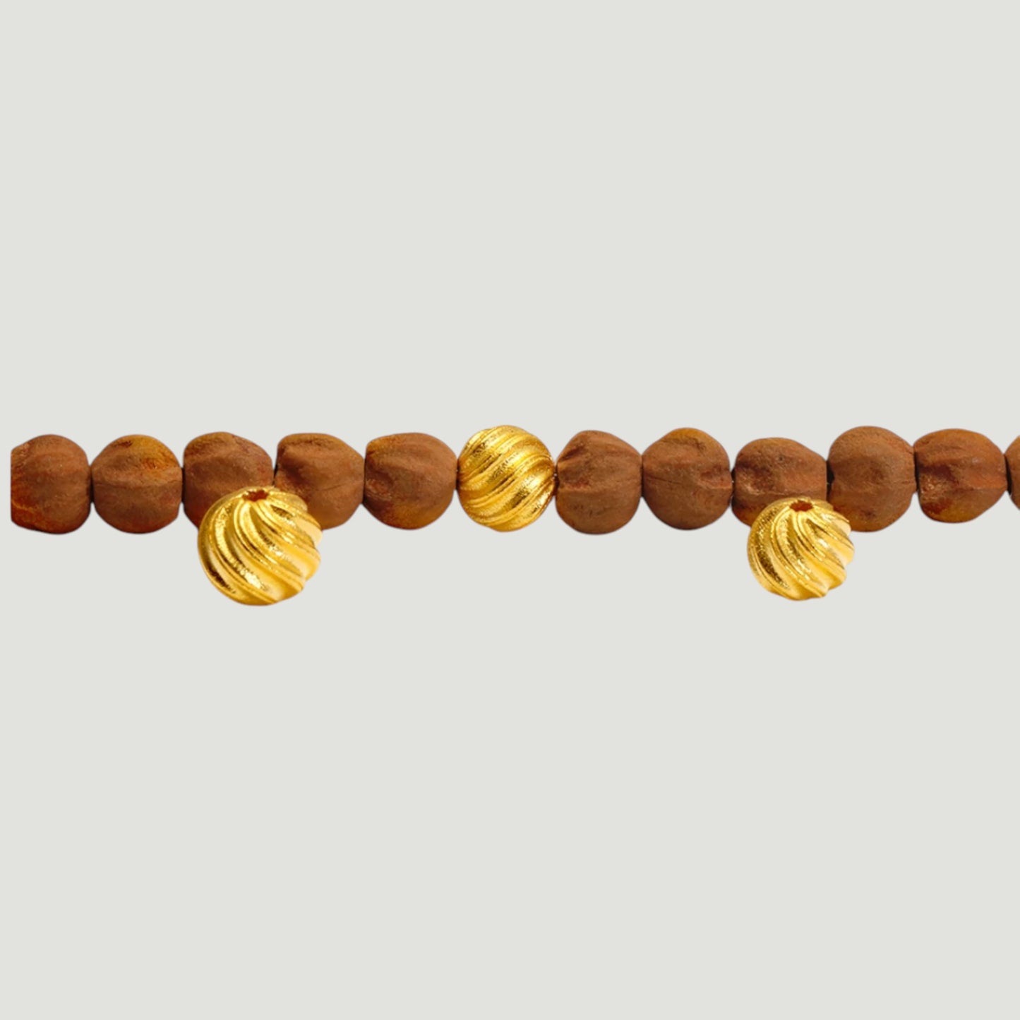 24k Gold D.I.Y Pattern Bead Charm Spacer Jewelry Making