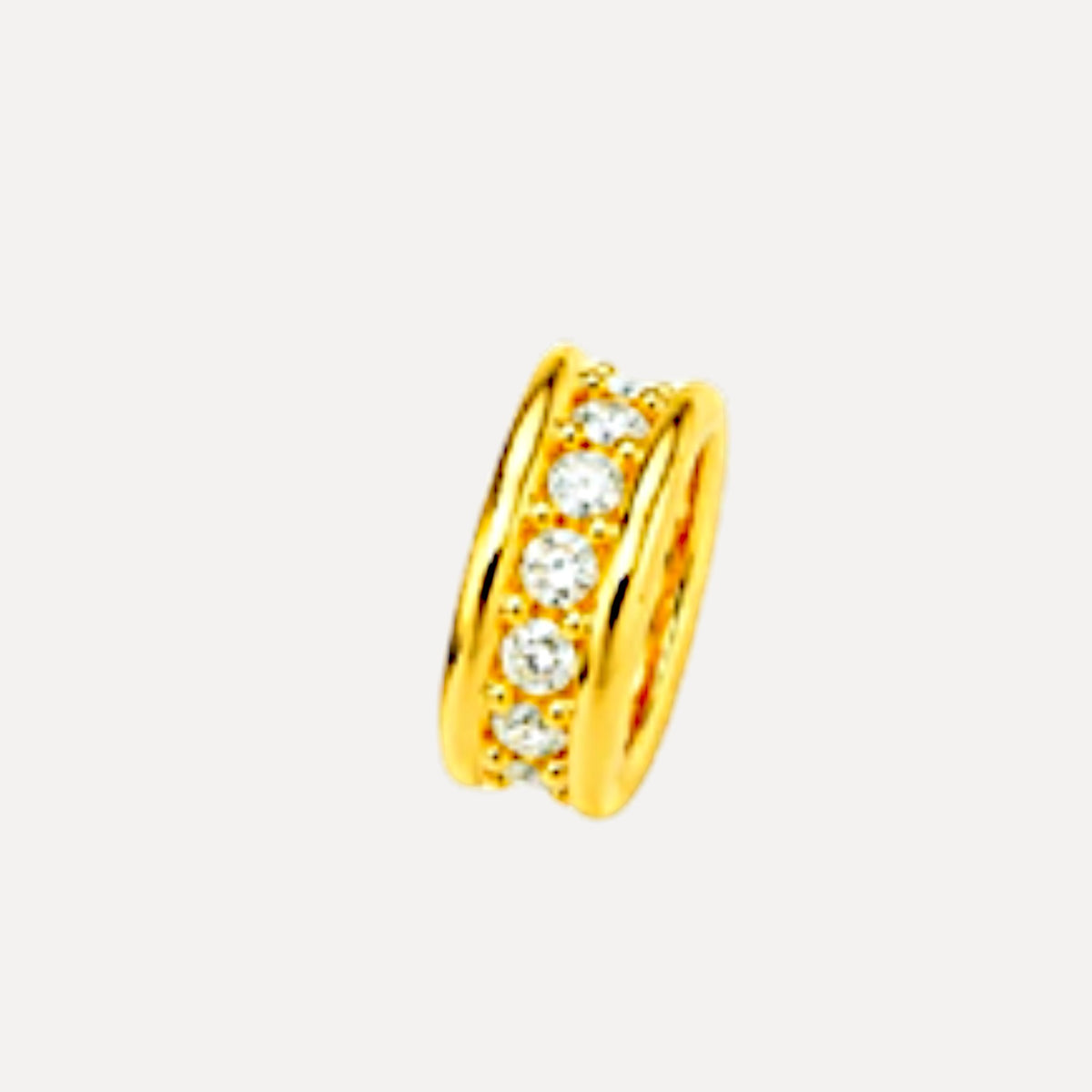 24k 999 Gold Cross Vajra Iris Flower Pendant Spacer Beads Decorative Accessory Unisex D.I.Y Craft