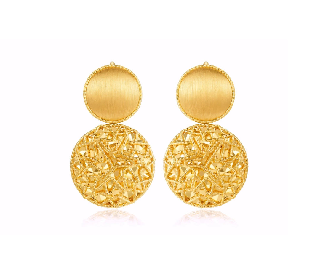 24K Real Gold Minimal Hoop Earrings