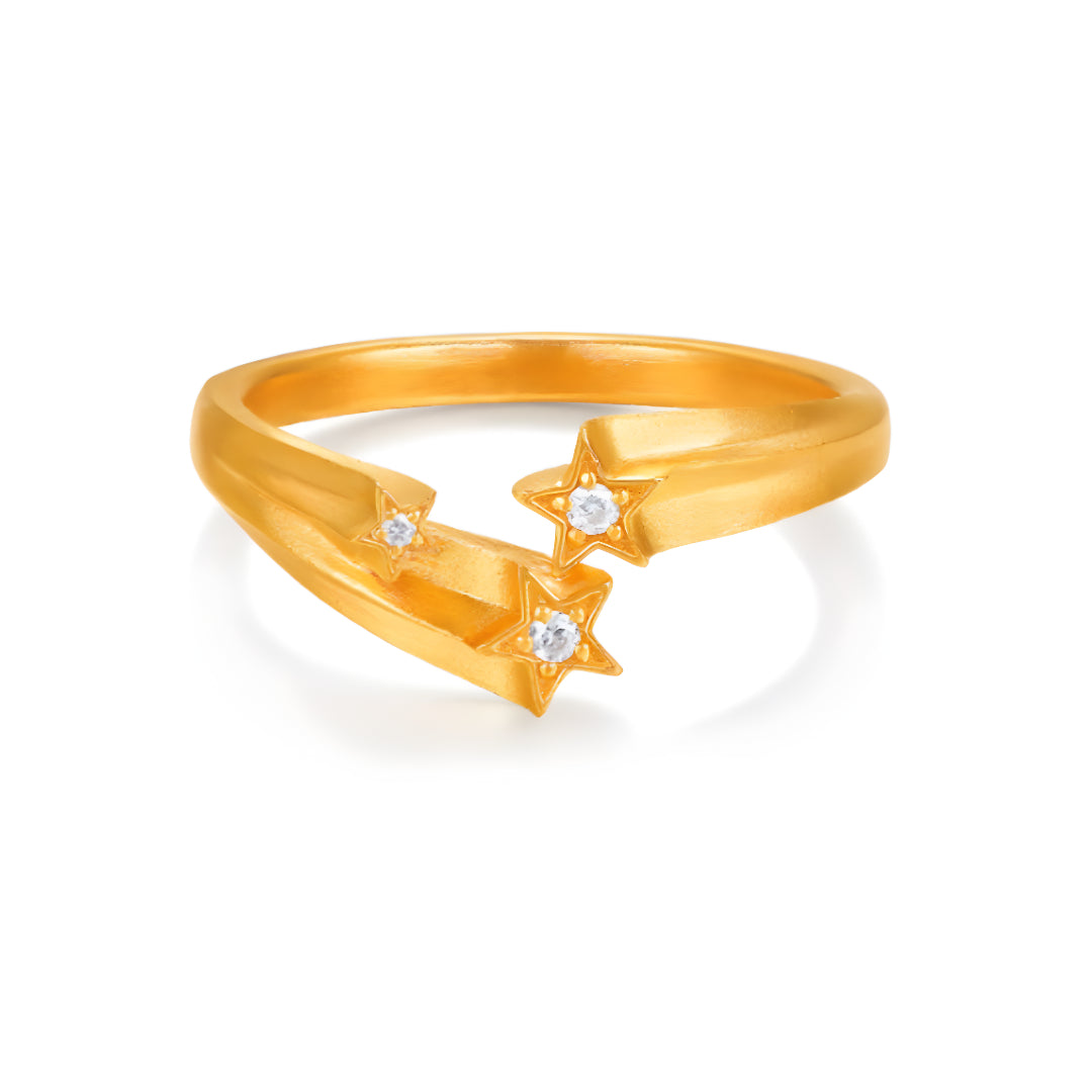 Meteor Shower Shooting Star Moissanite Inlaid Wedding Proposal Ring