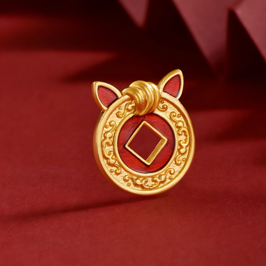 24k Real Gold Zodiac Year of Horse namel Ancient Style Gold Coin Collection