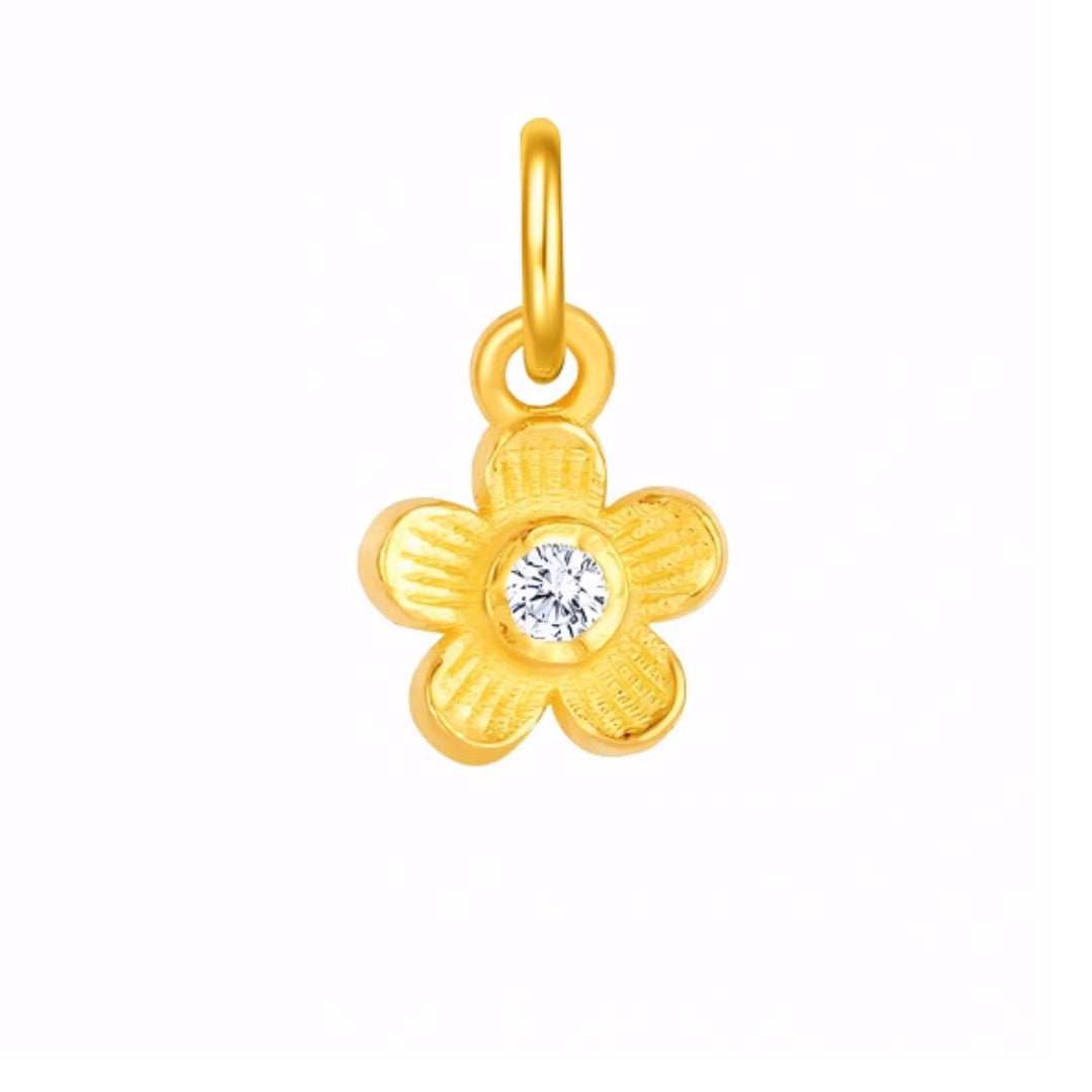 24k Pure 999 Gold Moissanite Star Moon Butterfly Gourd Small D.I.Y Charm
