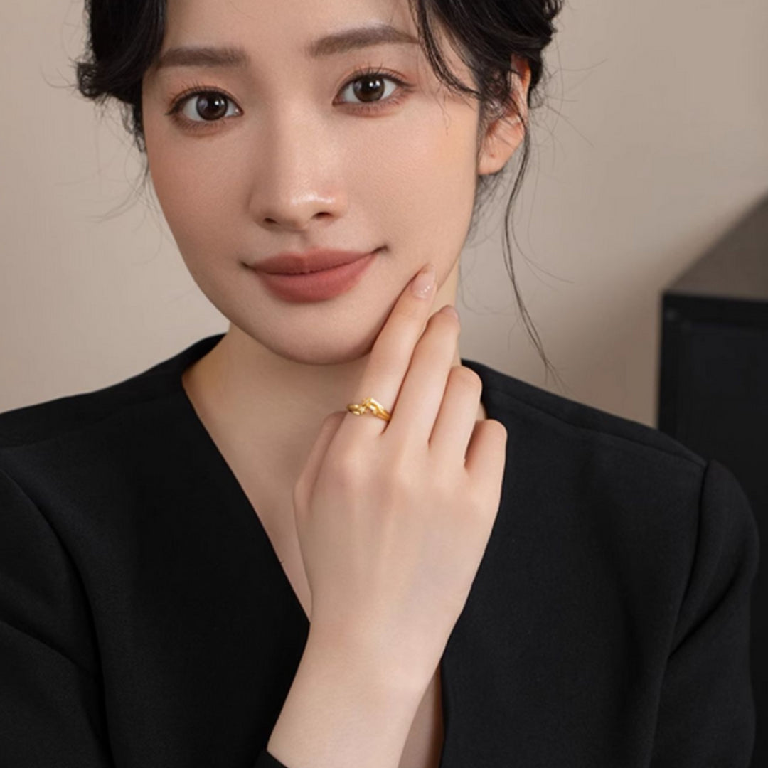 Meteor Shower Shooting Star Moissanite Inlaid Wedding Proposal Ring