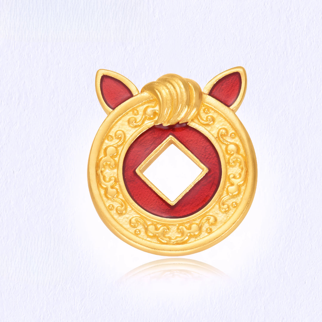 24k Real Gold Zodiac Year of Horse namel Ancient Style Gold Coin Collection