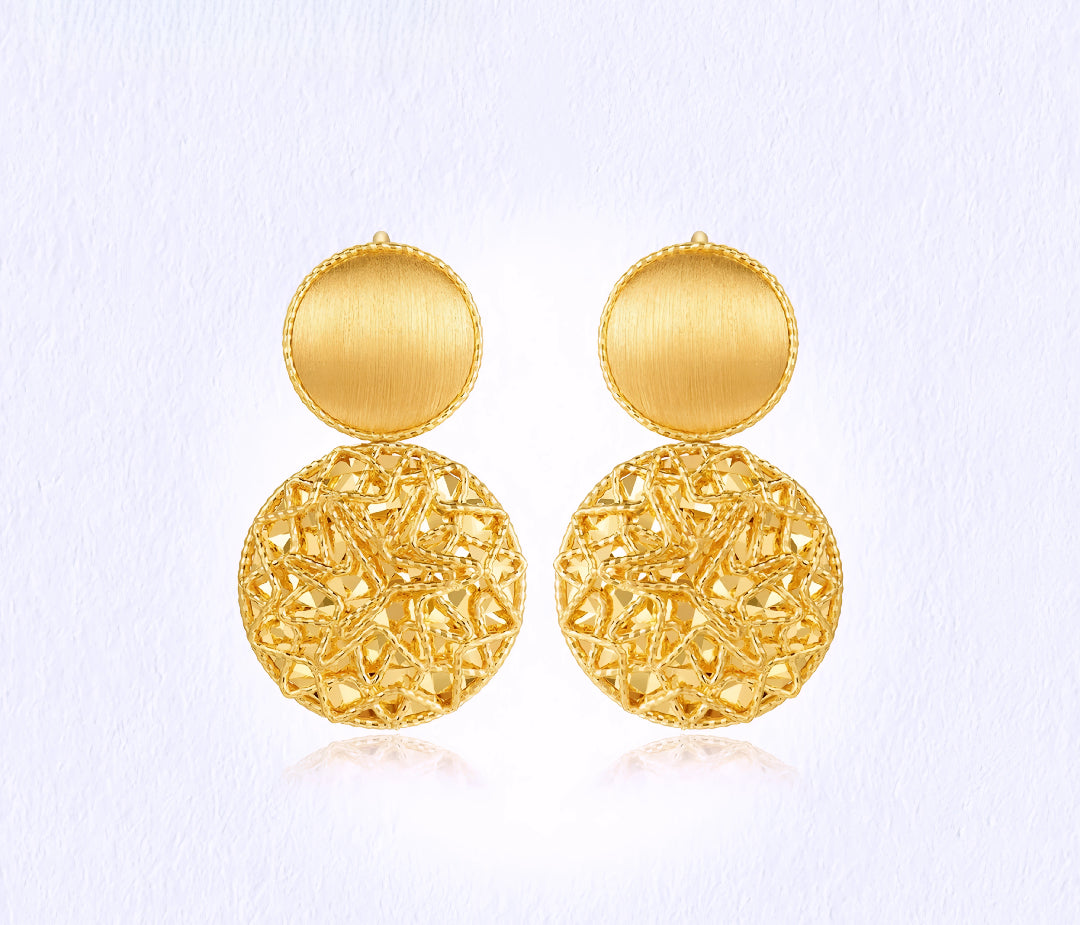 24K Real Gold Minimal Hoop Earrings