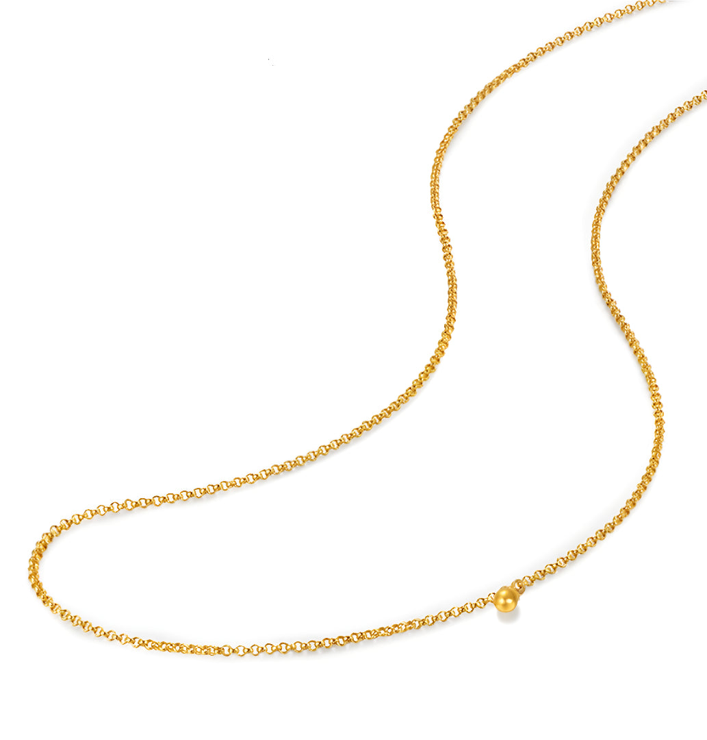 24K Pure Real 999 Gold Chain - Gypsophila Co.