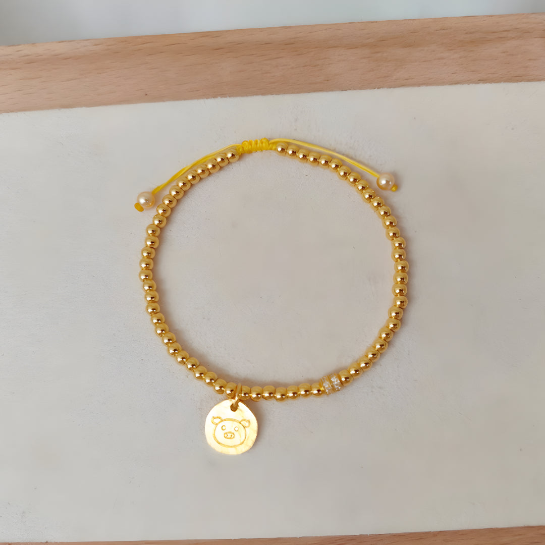 24k Real Gold Chinese Zodiac Gold Pendant Handmade Year of the Zodiac 12 Animals Charm Pendant