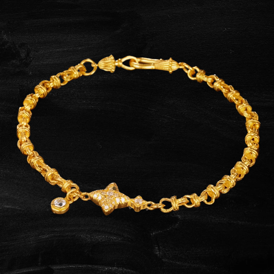 24k Pure 999 Gold Moissanite Round Sugar Cube Pendant D.I.Y Charm Accessory