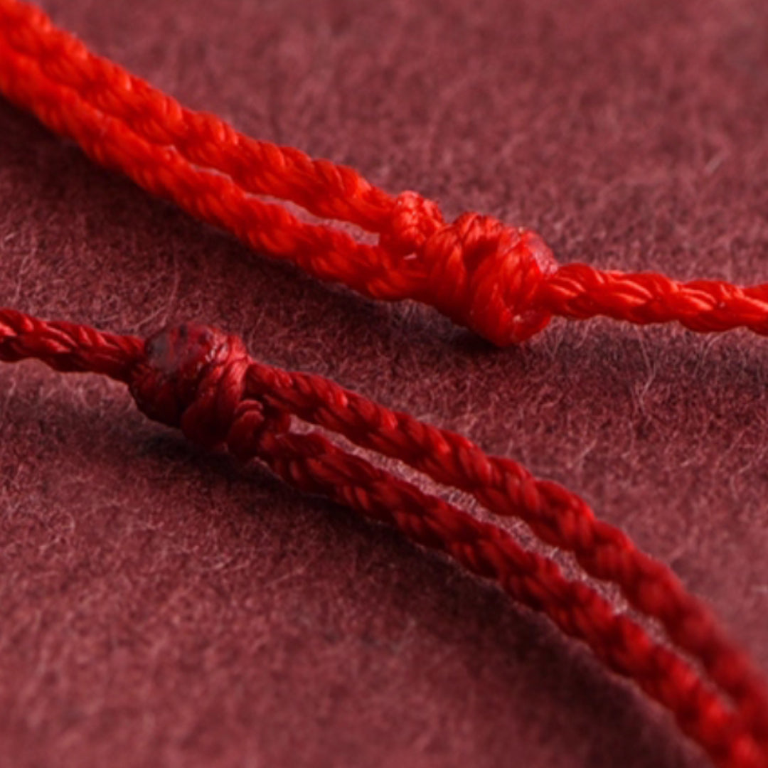 24k Solid 999 Gold Coins Charm Red Rope Bracelet for Men and Women Blessing and Safe Braided Bracelet