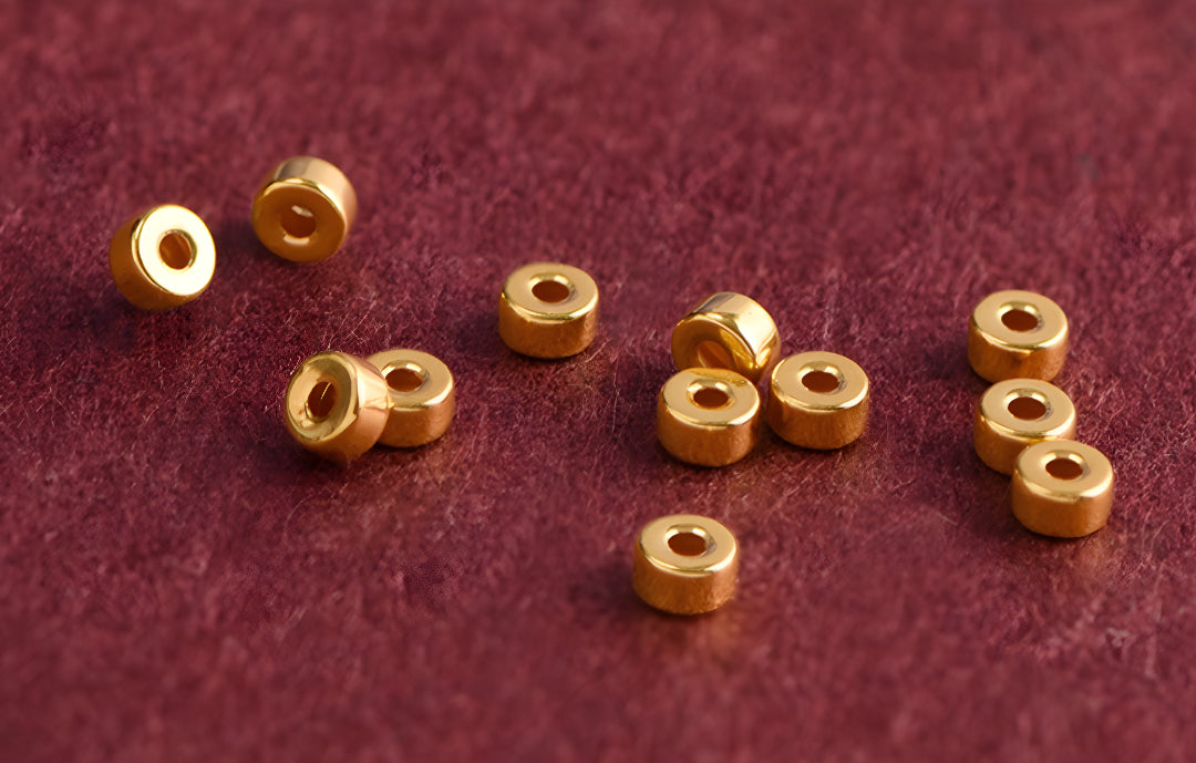 24k Solid 999 Gold Beads Red Rope Bracelet for Men and Women Blessing and Peace Braided Bracelet