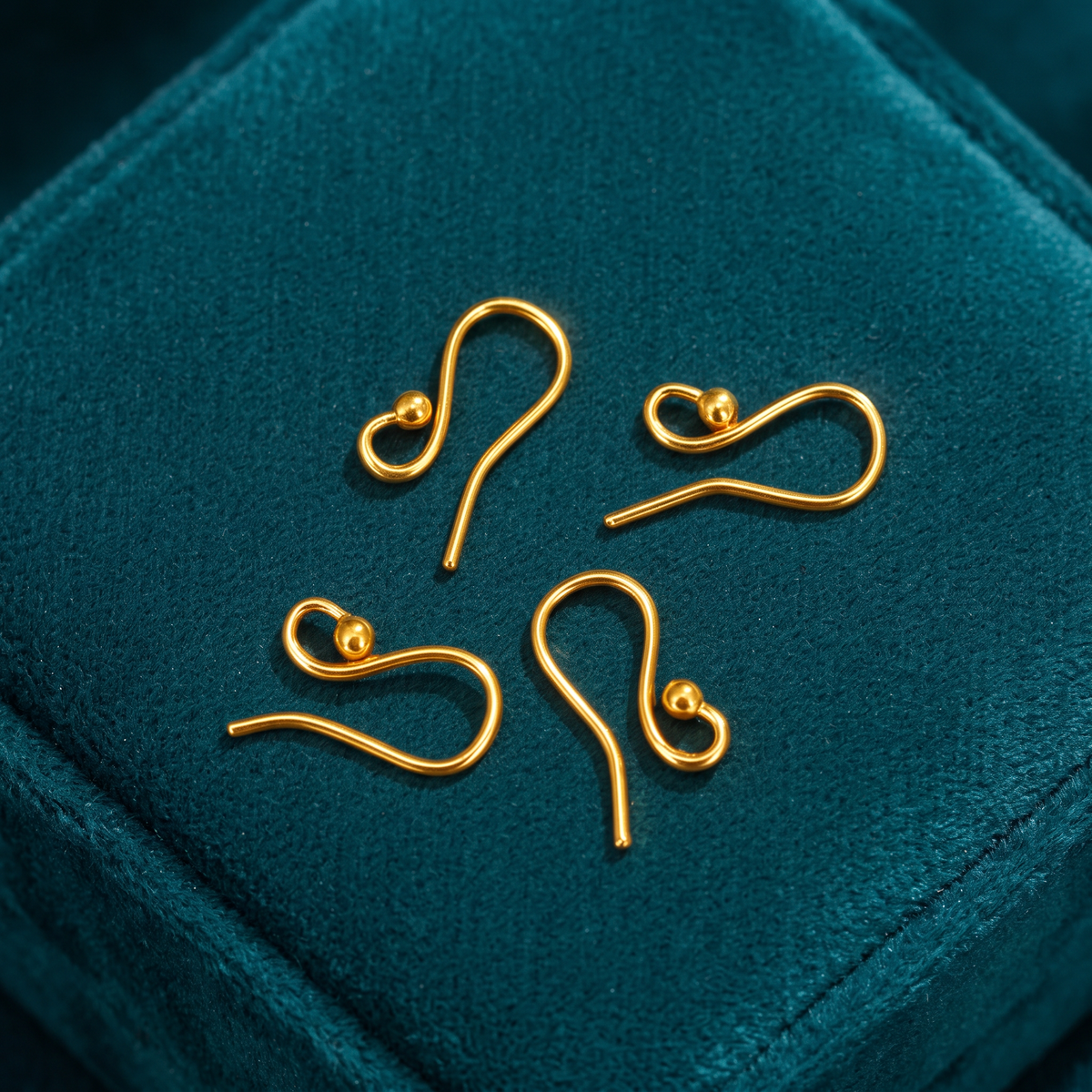 24K 999 Gold D.I.Y Custom Earring Hook Jewelry Design Craft