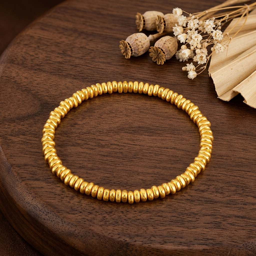 24K Gold Spacer Beads Mini D.I.Y Jewelry Components for Bracelet Necklace Making