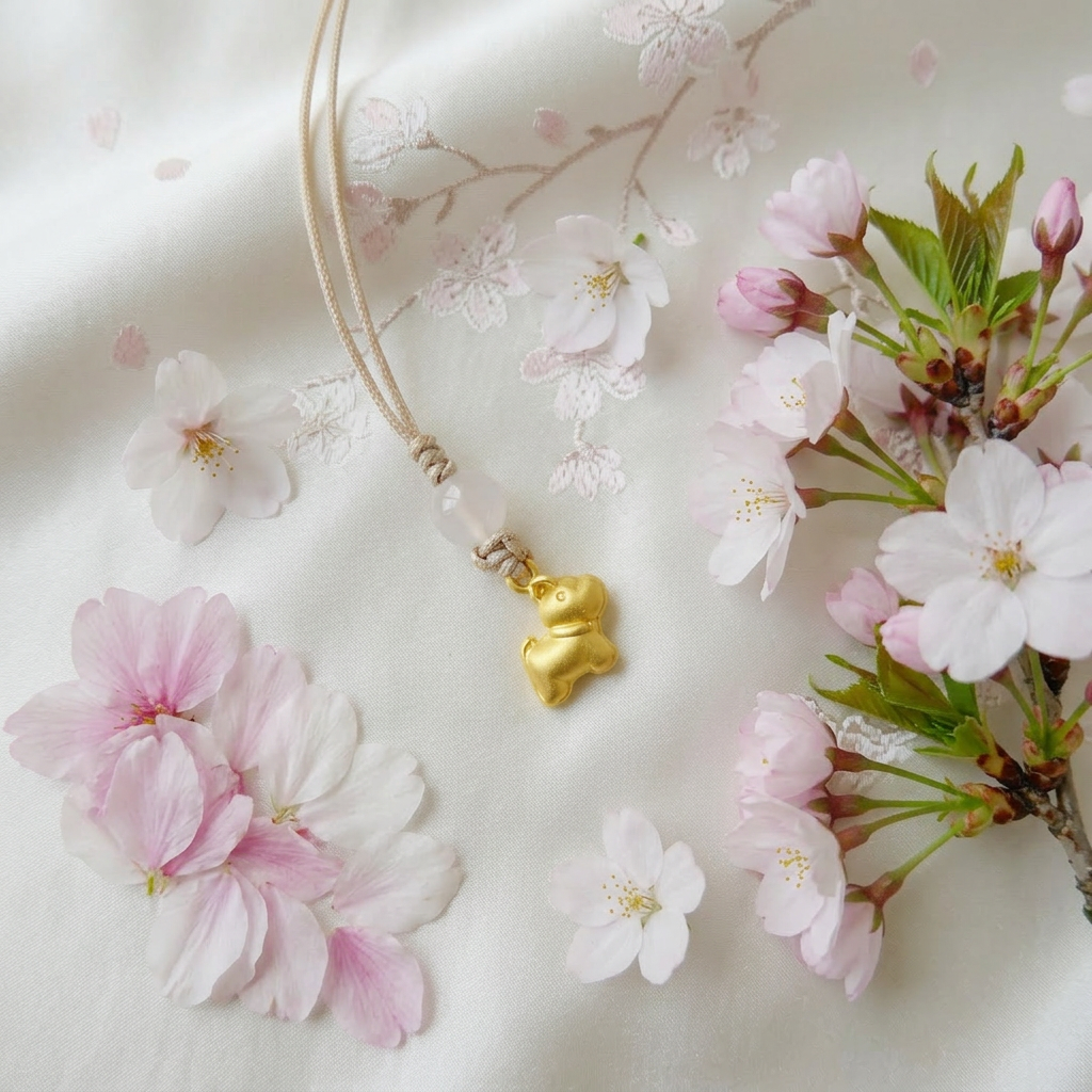 24K Gold Dog Bone Cute Charm Lucky Phone Strap Mobile Accessory