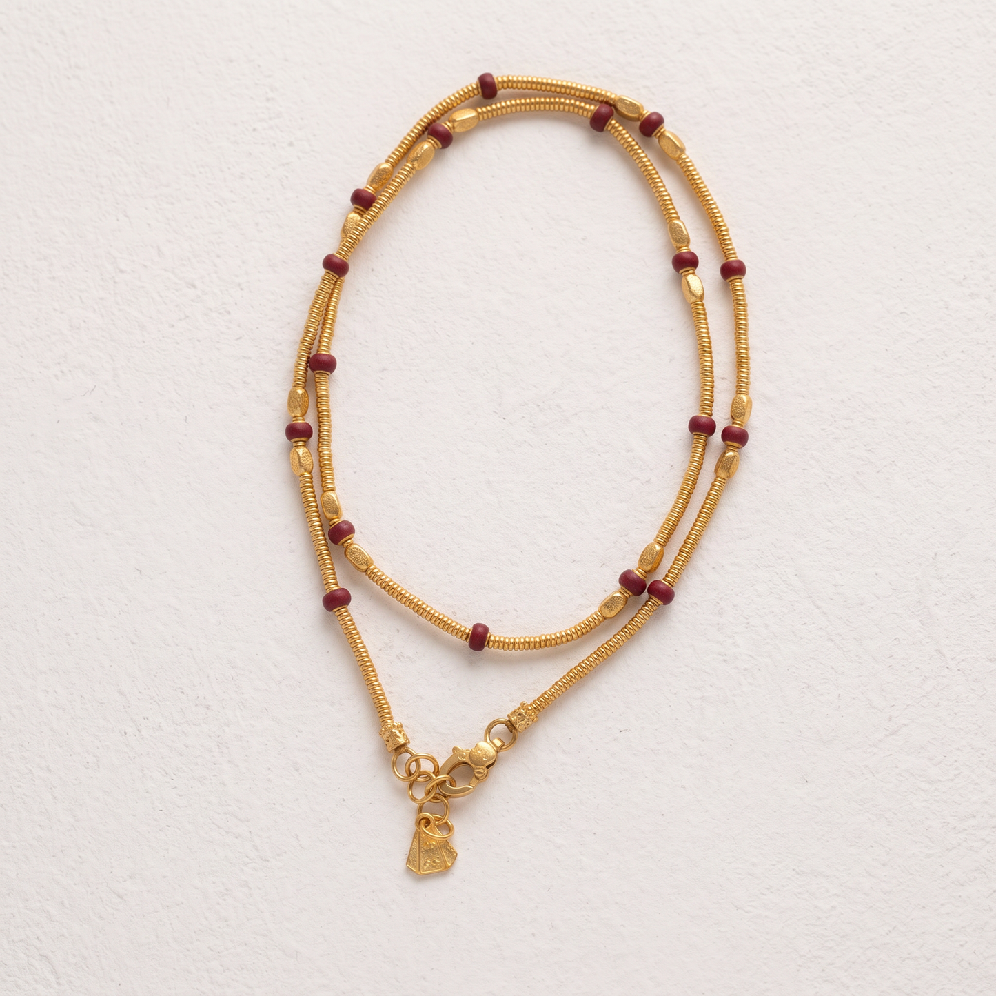 24K Fine 999 Gold Minimal Minimalist Beads Necklace and Bracelet
