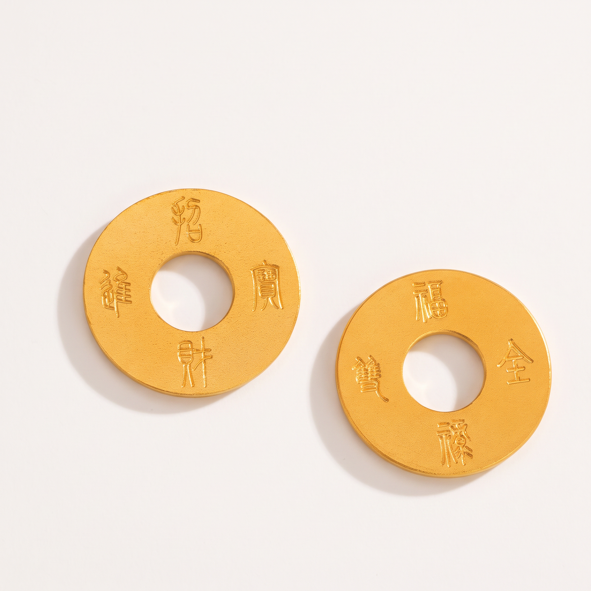 24K Pure 999 Gold D.I.Y Chinese Gourd or Pixiu Coin Charm Pendant Craft