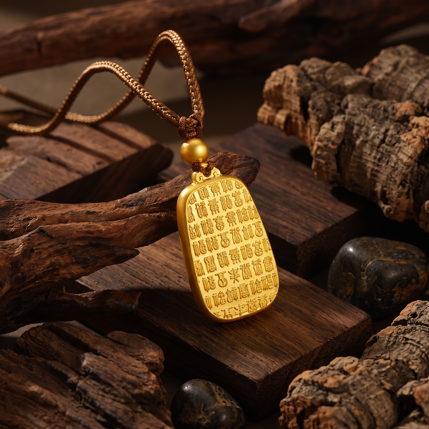 24K Gold Year of Sheep Zodiac Pendant