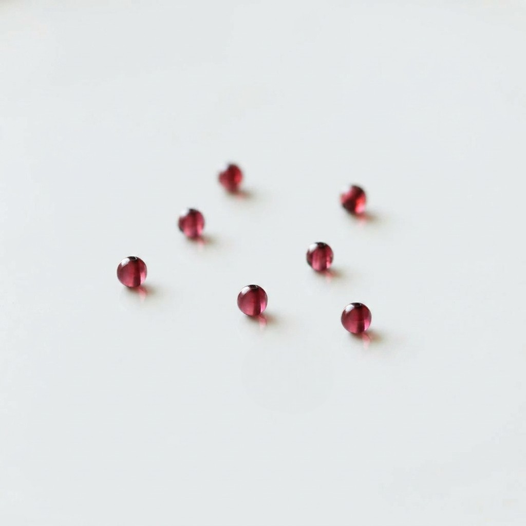 24k 999 Gold Carp Koi Fish Charm Beads High-Quality Natural Garnet Ring