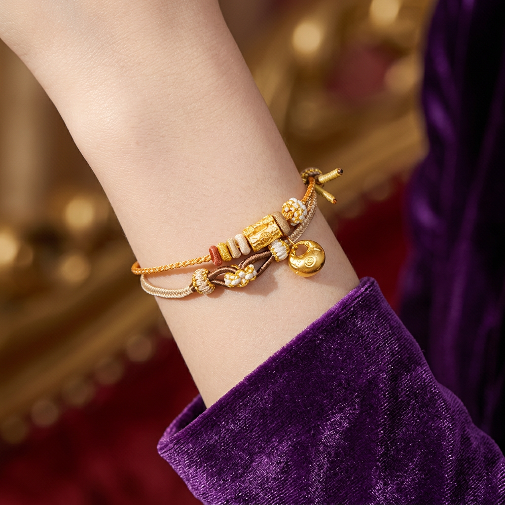 24K Mini D.I.Y Blessing Lock Charm