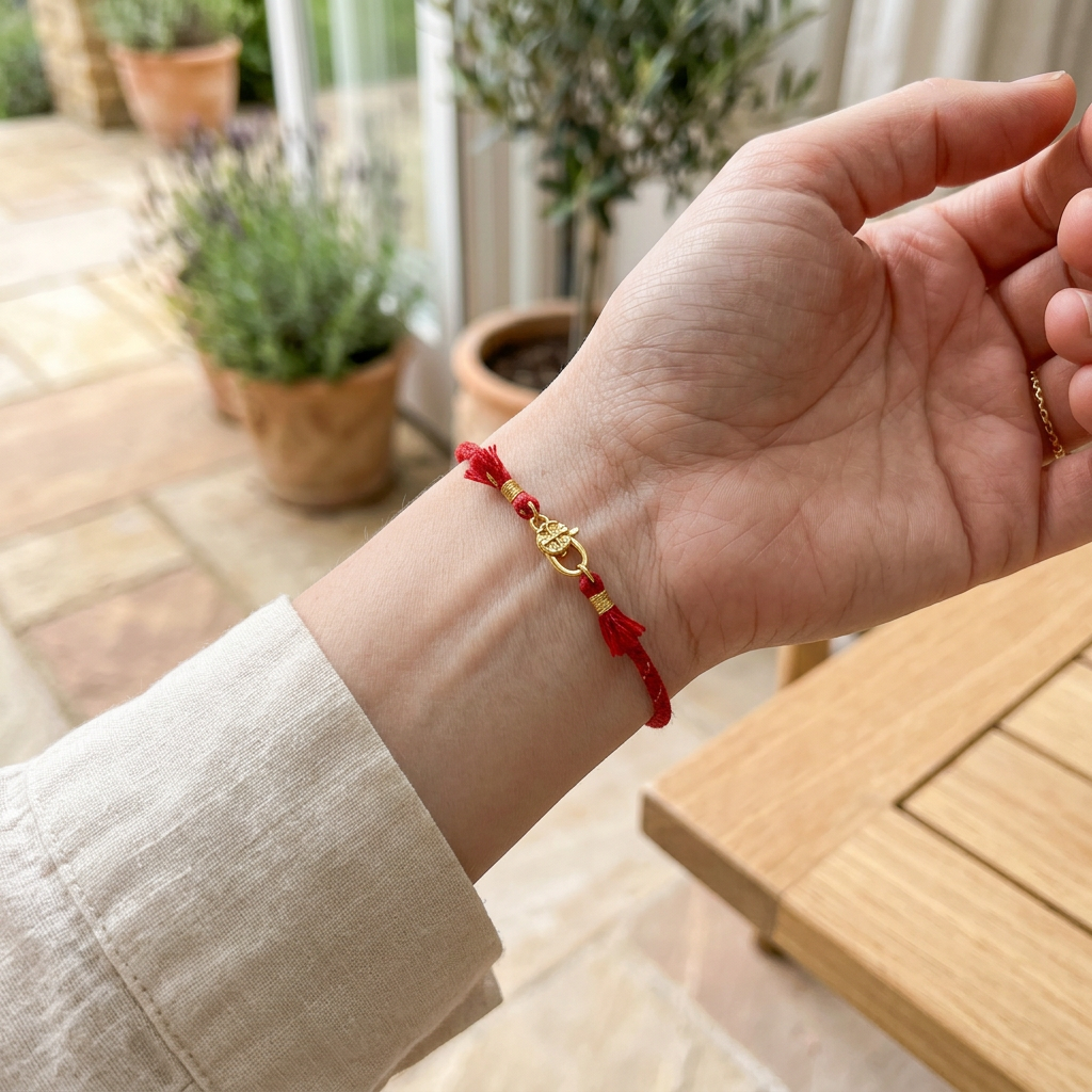 24k 999 Gold Moissanite Lucky Gourd Braided Cord Rope Bracelet