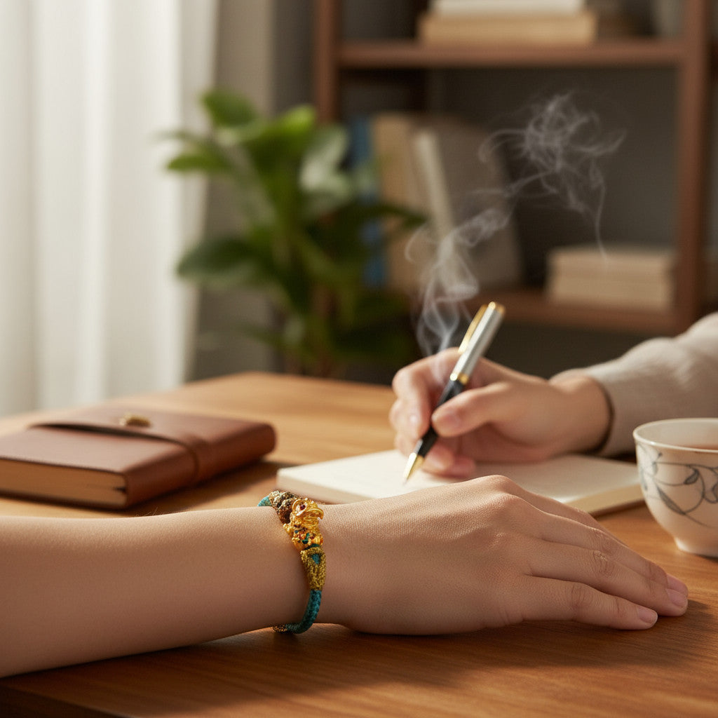 24K Pure 999 Cloisonné Enamel Lion Dance Gold D.I.Y Charm Pendant Bringing Wealth Good Fortune