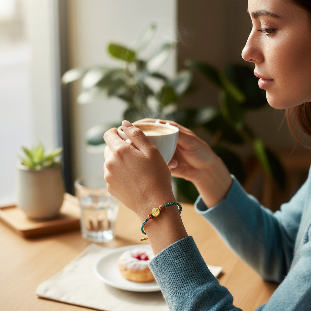24K Pure 999 Gold Lucky Blessing Cute Cookie D.I.Y Charm Pendant