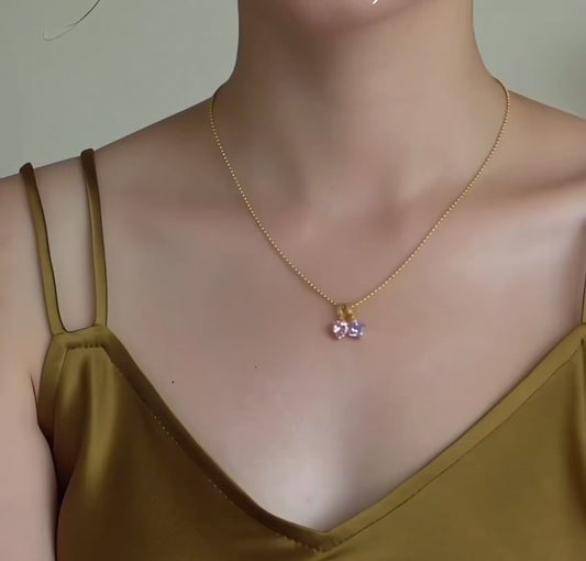 18K Gold Anywhere Charm Zircon Crystal luxury versatile buckle Pendant