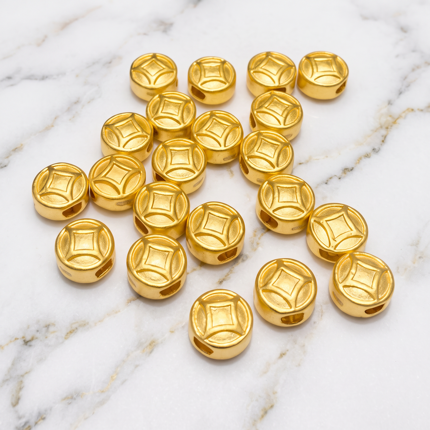 24K 999 Gold Mini D.I.Y Money Coin Charm