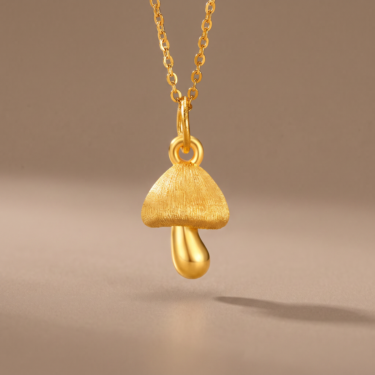 24k Gold Mushroom Honey Jar Fish D.I.Y Charm Pendant