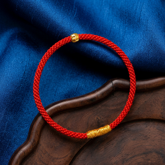 24K 999 Gold Mini Minimal Bead Weaving Bracelet